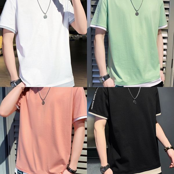 spirit boy men's short sleeve ins fashion summer casual men's t- t-shirt round neck handsome fashion brand bottoming shirt is svm3, Blue
spirit boy men's short sleeve ins fashion summer casual men's t- t-shirt round neck handsome fashion brand bottoming shirt is svm3, Blue