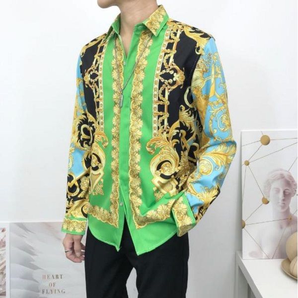 autumn men's silk satin printed shirts male slim fit long sleeve party men print business shirt s-2xl casual, White;black
autumn men's silk satin printed shirts male slim fit long sleeve party men print business shirt s-2xl casual, White;black