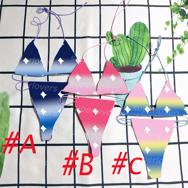 gradient color bikinis letters flowers womens split swimwear fashion padded swimsuit summer beach pool party bathing suits, White;black
gradient color bikinis letters flowers womens split swimwear fashion padded swimsuit summer beach pool party bathing suits, White;black