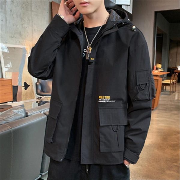 man tooling casual jacket fashion korean version long sleeve zipper hooded outerwear designer male winter new loose pocket felt coat, Black;brown
man tooling casual jacket fashion korean version long sleeve zipper hooded outerwear designer male winter new loose pocket felt coat, Black;brown