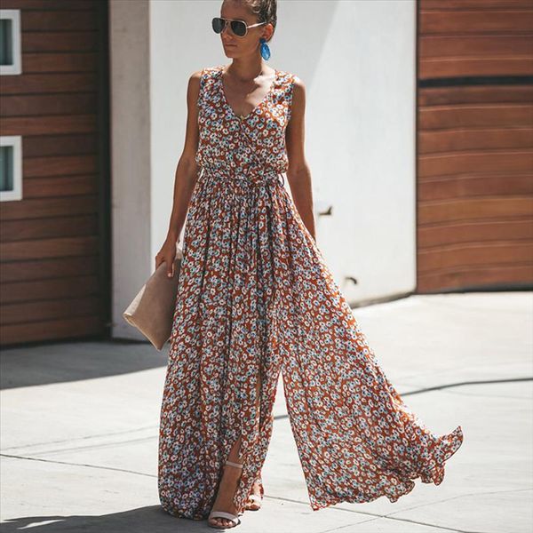 maxi dress floral print v neck summer dresses sleeveless split fork sundress loose gypsy boho women dresses vestido, Black;gray
maxi dress floral print v neck summer dresses sleeveless split fork sundress loose gypsy boho women dresses vestido, Black;gray