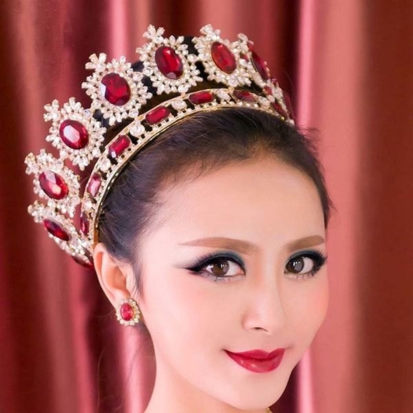 royal queen diadema europe gold crystal tiaras crowns for bride full circle headdress hair jewelry wedding hair accessories lb y200409, Slivery;golden
royal queen diadema europe gold crystal tiaras crowns for bride full circle headdress hair jewelry wedding hair accessories lb y200409, Slivery;golden