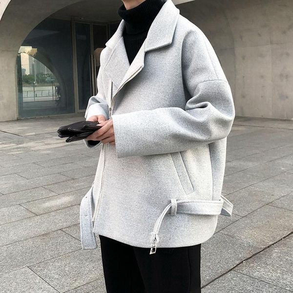 korean style woolen coat men's fashion casual oversized woolen jacket men streetwear loose short coat mens overcoat m-2xl, Black
korean style woolen coat men's fashion casual oversized woolen jacket men streetwear loose short coat mens overcoat m-2xl, Black