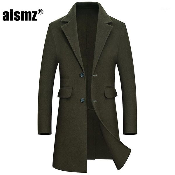 men's wool & blends aismz winter 65% double sided cashmere overcoat jacket coat men business casual single breasted long coats casaco m, Black
men's wool & blends aismz winter 65% double sided cashmere overcoat jacket coat men business casual single breasted long coats casaco m, Black