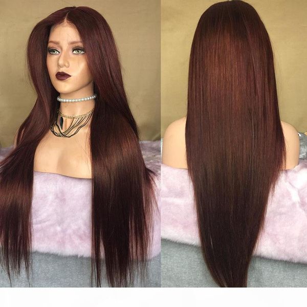 european dark reddish brown 360 lace frontal human hair wigs with baby hair silky straight glueless full lace wigs for women 13x6 front, Black
european dark reddish brown 360 lace frontal human hair wigs with baby hair silky straight glueless full lace wigs for women 13x6 front, Black