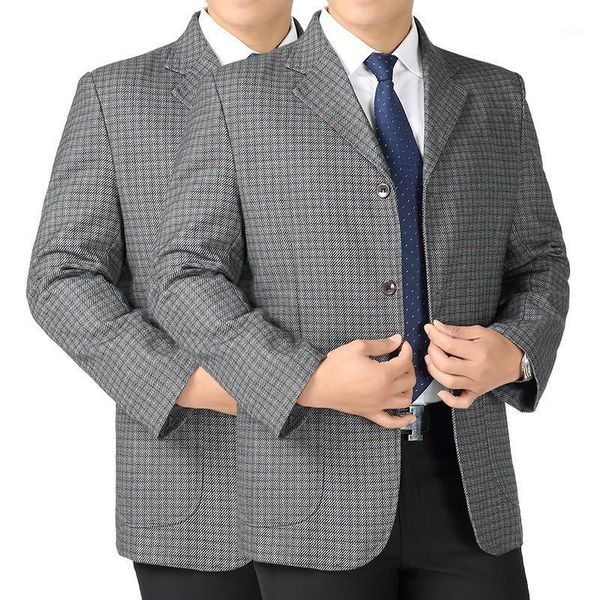 middle-aged men business casual suit coat spring and autumn new style men's wear plaid suit men's fifty1, White;black
middle-aged men business casual suit coat spring and autumn new style men's wear plaid suit men's fifty1, White;black