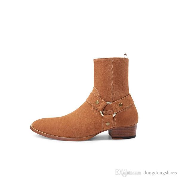 designer fashion wyatt biker chains ankle boots mens shoes pointed toe buckle men boots brown leather men dress shoes boots shoes men, Black
designer fashion wyatt biker chains ankle boots mens shoes pointed toe buckle men boots brown leather men dress shoes boots shoes men, Black