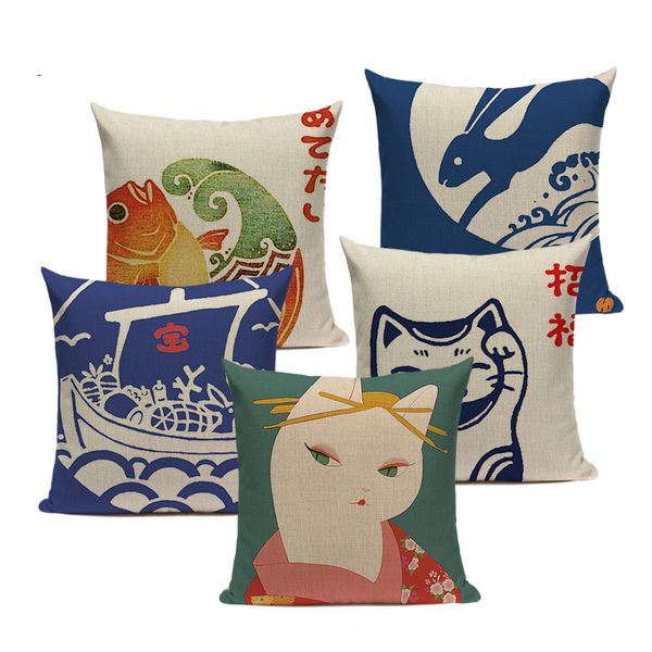 cotton linen japanese style sofa chinese pattern jin wind and carp pillows 45cmx45cm square printed pillow cover
cotton linen japanese style sofa chinese pattern jin wind and carp pillows 45cmx45cm square printed pillow cover