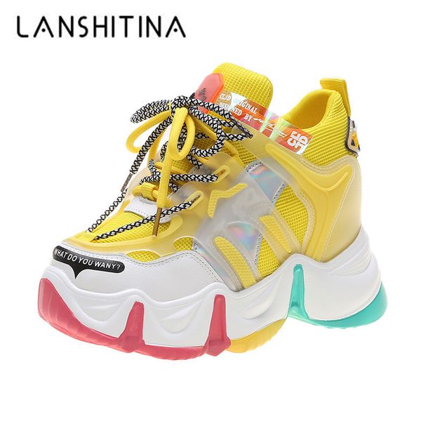 new women chunky sneakers 2020 summer platform sneakers ladies brand wedges casual shoes for woman leather sports dad shoes 9cm 1020, Black;white
new women chunky sneakers 2020 summer platform sneakers ladies brand wedges casual shoes for woman leather sports dad shoes 9cm 1020, Black;white