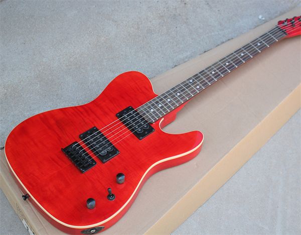 flyoung tl electric guitar transparent red body neck black accessories fixed bridge double open pickup
flyoung tl electric guitar transparent red body neck black accessories fixed bridge double open pickup