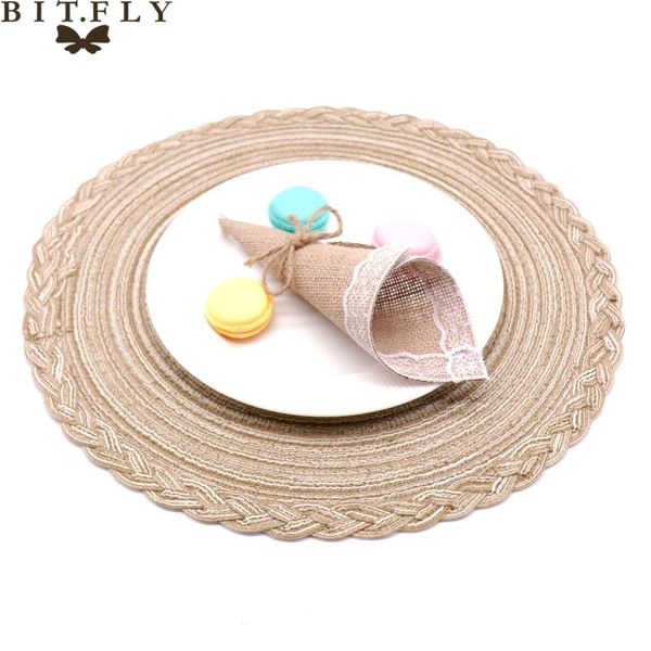 4pcs 38cm round weave placemat pad pp table mat heat resistant bowls coffee cups tableware mat for kitchen party supply
4pcs 38cm round weave placemat pad pp table mat heat resistant bowls coffee cups tableware mat for kitchen party supply