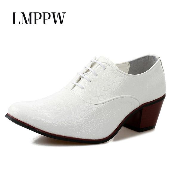 men dress wedding shoes 6cm high heels men fashion leather party prom shoes business casual man white 2a, Black
men dress wedding shoes 6cm high heels men fashion leather party prom shoes business casual man white 2a, Black