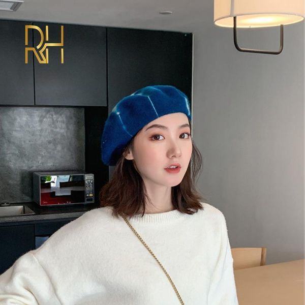 wool vintage warm wool winter women tie-dyeing beret french artist beanie hat cap for sweet girl gift spring and autumn hats rh1, Blue;gray
wool vintage warm wool winter women tie-dyeing beret french artist beanie hat cap for sweet girl gift spring and autumn hats rh1, Blue;gray