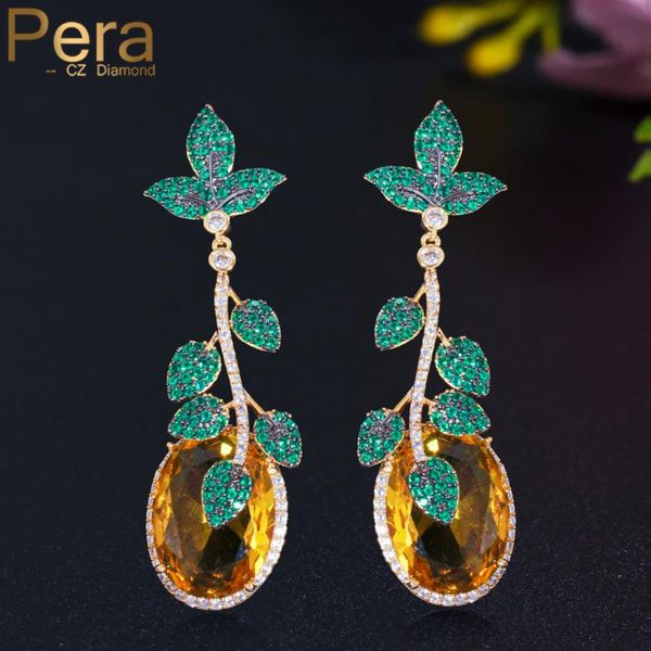 pera elegant dangle yellow oval shape cubic zirconia gold color long green leaf drop earrings for ladies boho party jewelry e654, Silver
pera elegant dangle yellow oval shape cubic zirconia gold color long green leaf drop earrings for ladies boho party jewelry e654, Silver