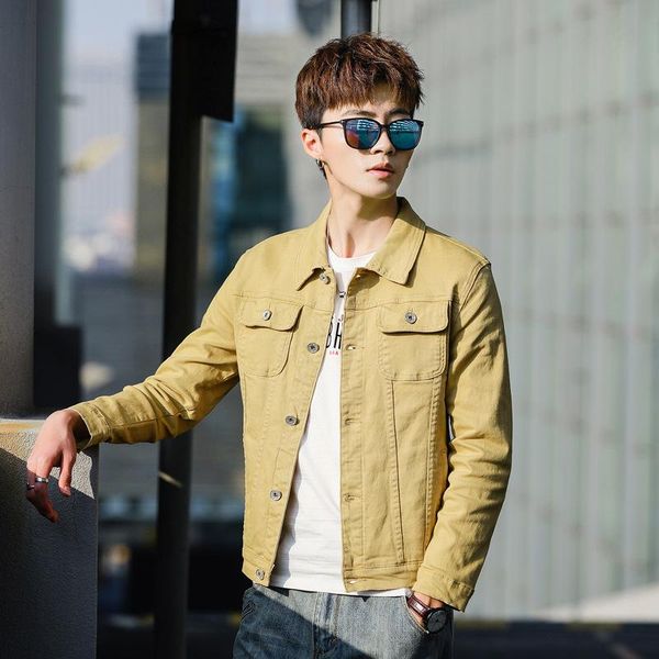 2020 men's spring casual solid color denim jacket youth slim stylish handsome all-match denim jacket, Black;brown
2020 men's spring casual solid color denim jacket youth slim stylish handsome all-match denim jacket, Black;brown