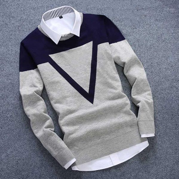 zogaa 2020 fashion knitted sweater men triangle casual cotton autumn mens sweaters fake shirt collar keep warm winter pull homme1, White;black
zogaa 2020 fashion knitted sweater men triangle casual cotton autumn mens sweaters fake shirt collar keep warm winter pull homme1, White;black