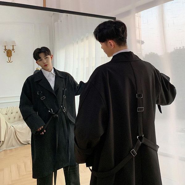 2020 men high street punk hip hop ribbon loose long trench coat spring autumn male streetwear fashion windbreaker jacket1, Tan;black
2020 men high street punk hip hop ribbon loose long trench coat spring autumn male streetwear fashion windbreaker jacket1, Tan;black