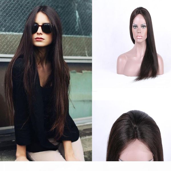 dark brown full lace wigs unprocessed remy human hair long straight front lace wigs natural hairline glueless brazilian lace wigs, Black;brown
dark brown full lace wigs unprocessed remy human hair long straight front lace wigs natural hairline glueless brazilian lace wigs, Black;brown