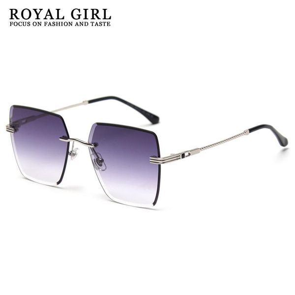 sunglasses royal girl fashion black gradient sun glasses square rimless women vintage oversized classic brand designer ss072, White;black
sunglasses royal girl fashion black gradient sun glasses square rimless women vintage oversized classic brand designer ss072, White;black
