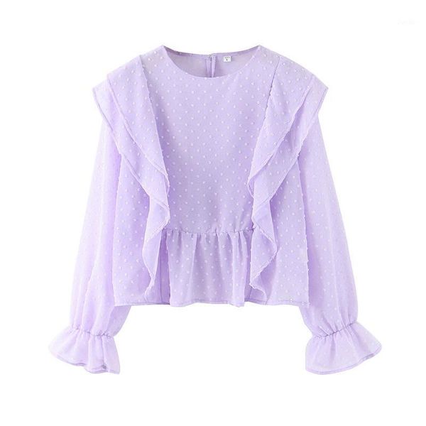 stylish violet ruffled dot chiffon blouses women's vintage o neck long sleeve female shirts blusas chic blouse female 20201, White
stylish violet ruffled dot chiffon blouses women's vintage o neck long sleeve female shirts blusas chic blouse female 20201, White