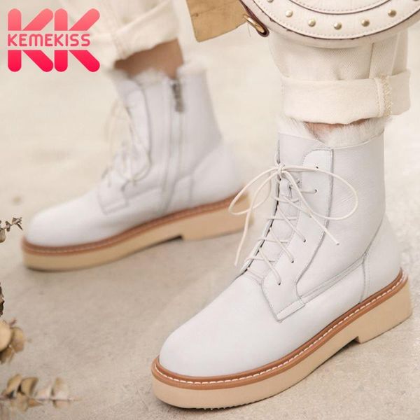 boots kemekiss women snow cow leather warm plush fur flats winter shoes zipper fashion short boot lady footwear size 33-39, Black
boots kemekiss women snow cow leather warm plush fur flats winter shoes zipper fashion short boot lady footwear size 33-39, Black