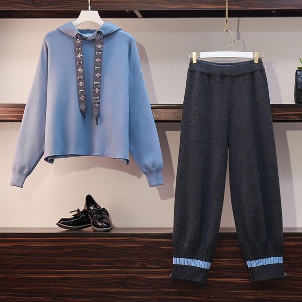 knitted sweater 2 piece set women outfits long sleeve hoodies and wide leg pant suits tracksuit knit casual female clothing t200325, White
knitted sweater 2 piece set women outfits long sleeve hoodies and wide leg pant suits tracksuit knit casual female clothing t200325, White