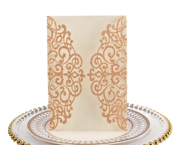 50pcs ,luxury personalized rose gold glitter paper laser cut invites, wedding invitation cards,wedding decoration
50pcs ,luxury personalized rose gold glitter paper laser cut invites, wedding invitation cards,wedding decoration