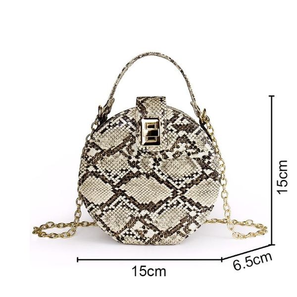 women retro serpentine chain round bag lady small handbags pu leather shoulder crossbody bags female fashion messenger bag
women retro serpentine chain round bag lady small handbags pu leather shoulder crossbody bags female fashion messenger bag