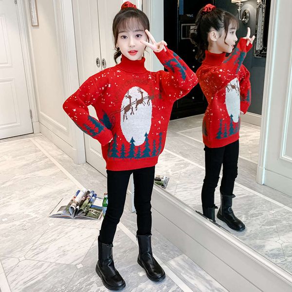 girl's plush turtleneck winter wear new zhongda children's korean girls' christmas et fashion, Blue
girl's plush turtleneck winter wear new zhongda children's korean girls' christmas et fashion, Blue