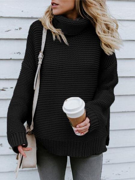 womens turtleneck sweater oversize pullover sweater thick line long sleeve collar clothing length sleeve style sleeve length, White;black
womens turtleneck sweater oversize pullover sweater thick line long sleeve collar clothing length sleeve style sleeve length, White;black