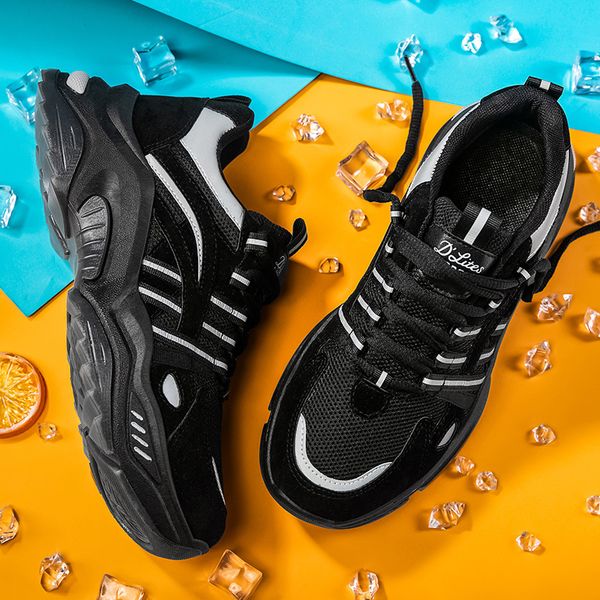 men fashion casual 2020 trending mens breathable walking sneakers non-slip lightweight thick-soled lace-up shoes zapatilla, Black;brown 
men fashion casual 2020 trending mens breathable walking sneakers non-slip lightweight thick-soled lace-up shoes zapatilla, Black;brown