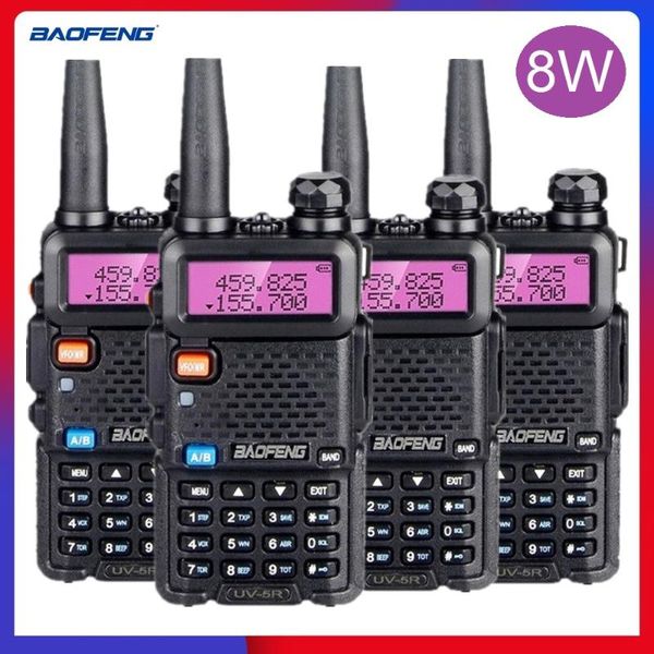 walkie talkie 4pcs baofeng uv-5r 8w cb radio transceiver vhf uhf ham stations uv 5r transmitter for hunting 10 km uv5r
walkie talkie 4pcs baofeng uv-5r 8w cb radio transceiver vhf uhf ham stations uv 5r transmitter for hunting 10 km uv5r
