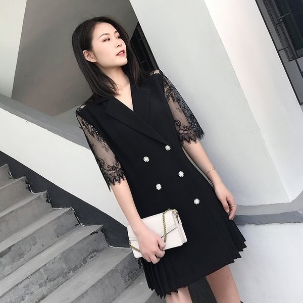 2020 summer new suit collar with doublebelt diamond diamondsplicing pleated dress for women 2020 summer new suit collar with doublebelt lace, Black;gray
2020 summer new suit collar with doublebelt diamond diamondsplicing pleated dress for women 2020 summer new suit collar with doublebelt lace, Black;gray