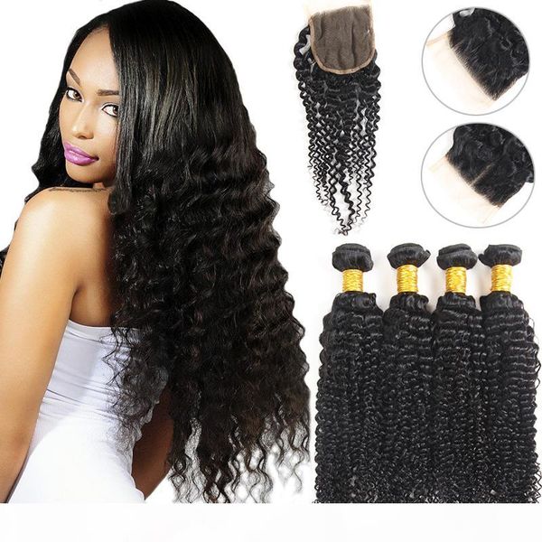 india kinky curly human hair 4 bundles with 4x4 lace closure india peruvian kinky curly human hair extensions, Black
india kinky curly human hair 4 bundles with 4x4 lace closure india peruvian kinky curly human hair extensions, Black