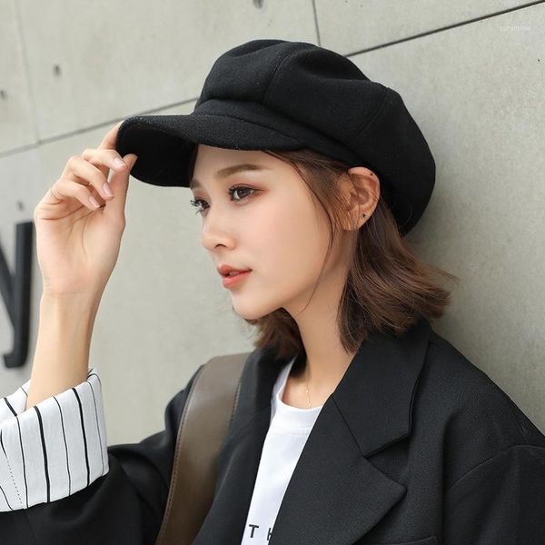 boinas para mujer hat autumn and winter women's tide wild fresh style octagonal hat japanese flat czapka zimowa kapelusz new1, Blue;gray
boinas para mujer hat autumn and winter women's tide wild fresh style octagonal hat japanese flat czapka zimowa kapelusz new1, Blue;gray