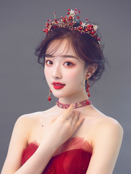 water dance crown headdress bride 2020 new red beaded dress xianmei hair toastmasters accessories a3766, Silver
water dance crown headdress bride 2020 new red beaded dress xianmei hair toastmasters accessories a3766, Silver