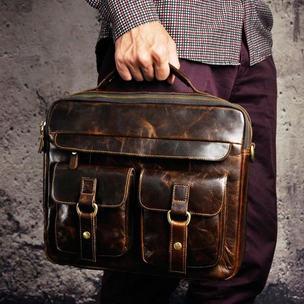 briefcases men quality leather antique travel business briefcase 13" lapcase attache portfolio bag one shoulder messenger bag1
briefcases men quality leather antique travel business briefcase 13" lapcase attache portfolio bag one shoulder messenger bag1