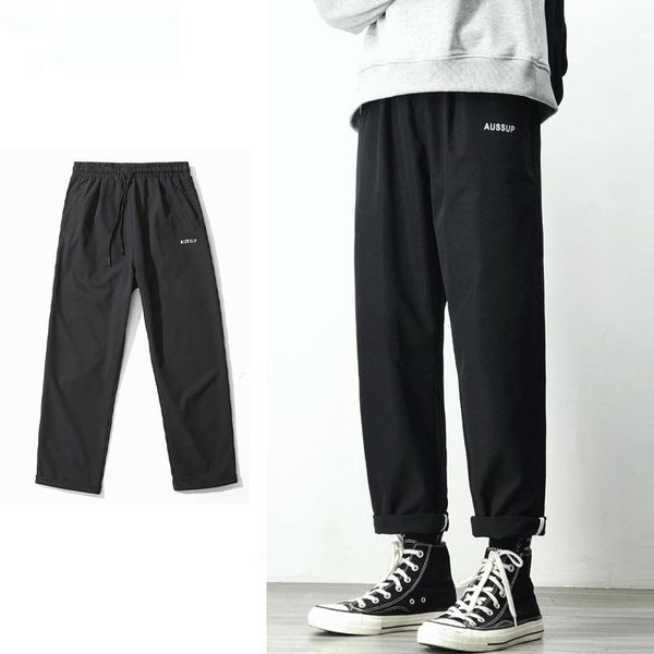 men's pants autumn all-match solid color casual large size loose straight harem cargo japanese streetwear, Black
men's pants autumn all-match solid color casual large size loose straight harem cargo japanese streetwear, Black