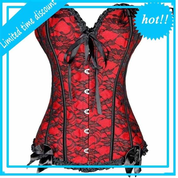 women's lace boned overbust corsets and bustier waist cincher outfit bodyshaper plus size push up shapewear, Black;white
women's lace boned overbust corsets and bustier waist cincher outfit bodyshaper plus size push up shapewear, Black;white
