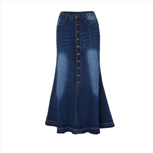 womens fashion denim skirts long high waist button pocket front fishtail maxi skirts bewomen skirts autumn winter w614, Black
womens fashion denim skirts long high waist button pocket front fishtail maxi skirts bewomen skirts autumn winter w614, Black