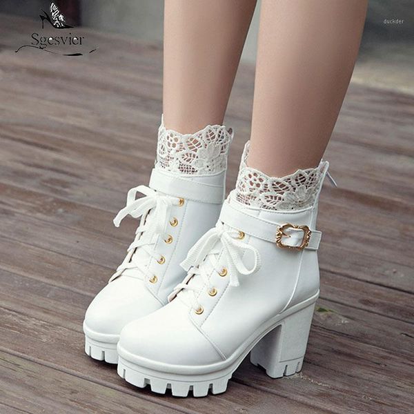 sgesvier 2021 new ankle boots for women lace up buckle round toe white square high heels platform boots women fashion shoes1, Black
sgesvier 2021 new ankle boots for women lace up buckle round toe white square high heels platform boots women fashion shoes1, Black