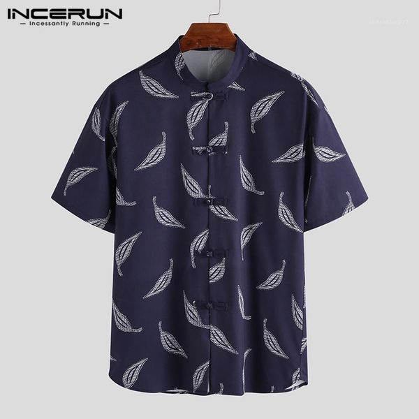 men's casual shirts incerun chinese style shirt men printed stand collar button blouse vintage short sleeve tang suit camisa 2021 plus, White;black
men's casual shirts incerun chinese style shirt men printed stand collar button blouse vintage short sleeve tang suit camisa 2021 plus, White;black