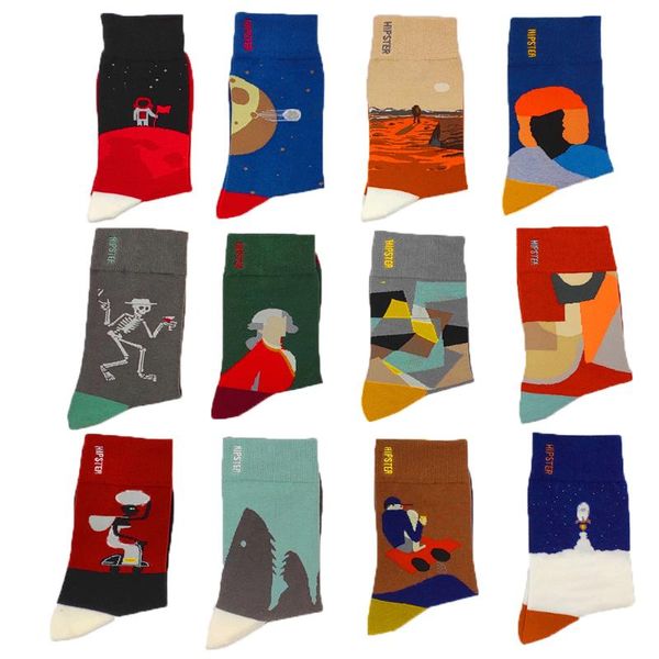 autumn and summer hand-painted abstract art harajuku mens socks kawaii cartoon colorful full funny women gifts socks size 36-43, Black
autumn and summer hand-painted abstract art harajuku mens socks kawaii cartoon colorful full funny women gifts socks size 36-43, Black
