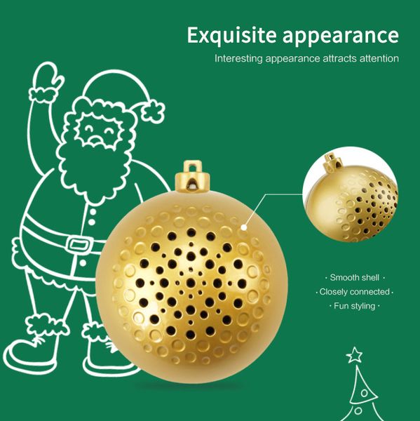 mini christmas spherical bluetooth speaker led christmas party gift wireless speaker portable music box colorful atmosphere
mini christmas spherical bluetooth speaker led christmas party gift wireless speaker portable music box colorful atmosphere