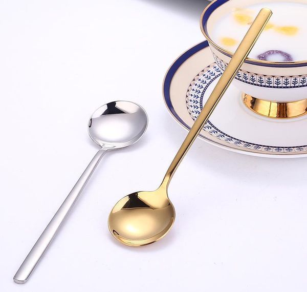 304 stainless steel household round spoon creative dessert coffee stirring spoons feeding spoon dinnerware set kitchen bbylwnc
304 stainless steel household round spoon creative dessert coffee stirring spoons feeding spoon dinnerware set kitchen bbylwnc