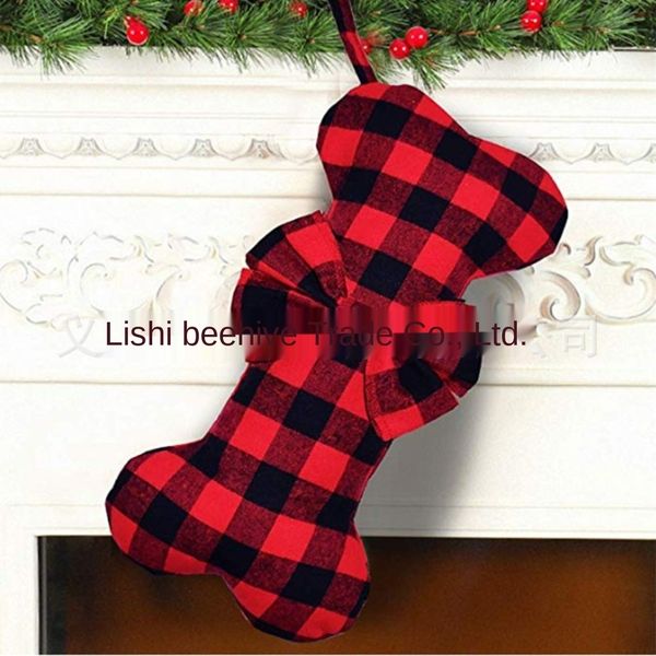 itkp9 festival supplies children's candy gift candy christmas socks christmas dog bone shape plaid bag socks spmlm
itkp9 festival supplies children's candy gift candy christmas socks christmas dog bone shape plaid bag socks spmlm