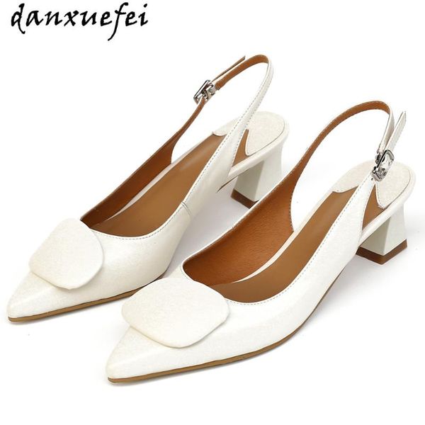 women's genuine leather slingback slip-on pumps thick high heel pointed toe elegant ladies style evening dress heels shoes, Black
women's genuine leather slingback slip-on pumps thick high heel pointed toe elegant ladies style evening dress heels shoes, Black