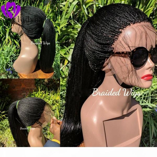 ales full density braid synthetic lace front wig twist braided wig synthetic long black braid wigs with baby hair for black women, Black;brown
ales full density braid synthetic lace front wig twist braided wig synthetic long black braid wigs with baby hair for black women, Black;brown