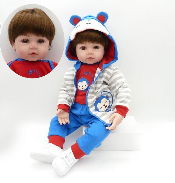 reborn toddler boy 47cm soft silicone bebe doll reborn baby toy for girls baby birthday gift for child bedtime early education 1011
reborn toddler boy 47cm soft silicone bebe doll reborn baby toy for girls baby birthday gift for child bedtime early education 1011