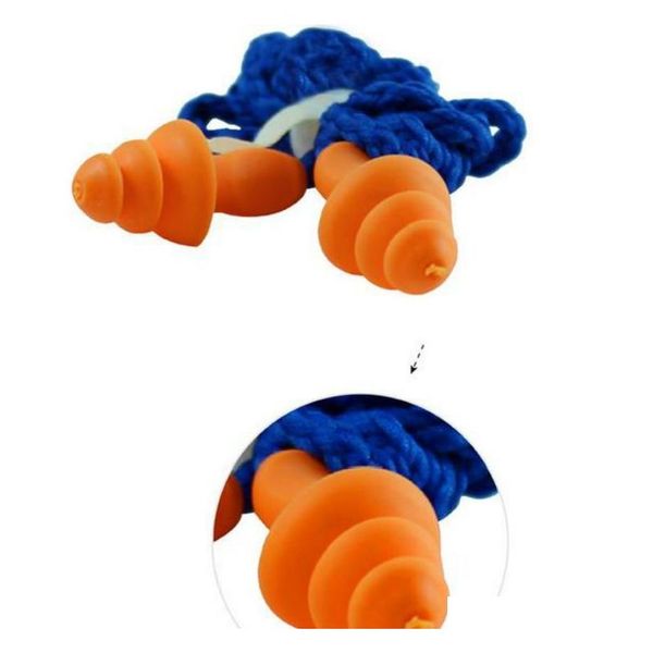 new soft silicone corded ear plugs ears protector reusable hearing protection noise reduction earplugs & can drop ship jtfdb
new soft silicone corded ear plugs ears protector reusable hearing protection noise reduction earplugs & can drop ship jtfdb